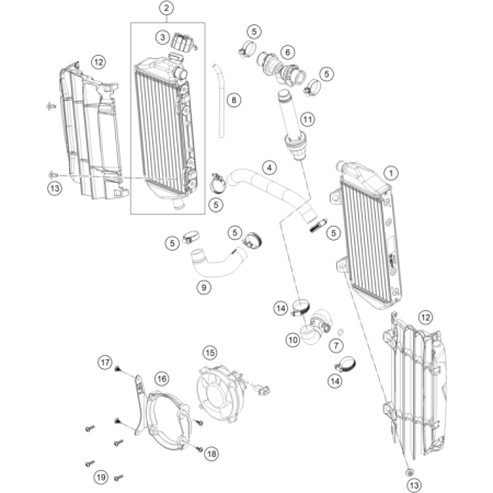 RADIATEURS HUSQVARNA 300 TE...